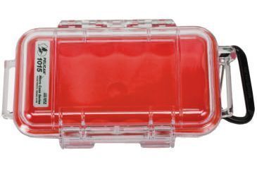 Image of Pelican 1015 Micro Case - Clear Red Case