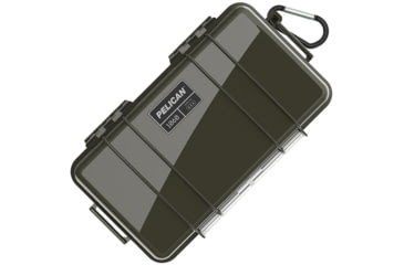 Image of Pelican Micro Case, Interior 8.25in X 4.25in X 2.25in, OD Green, 1060ODG-BLK