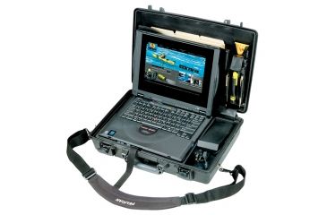 Image of Pelican Pelicase 1490 Black Computer , Laptop Cmptr Cs Dlx