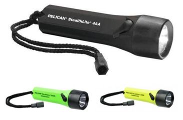 Image of Pelican Stealthlite 2400 Xenon 4AA Flashlights, Black, Green, Yellow