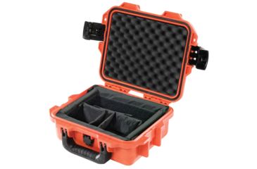 Image of Pelican Storm Cases iM2050 Gun Case w/Dividers 9.5X7.5X4.3in, Orange STMIM205040002