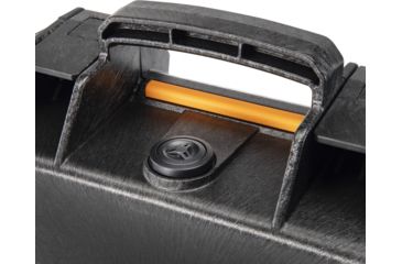Image of Pelican VAULT V100 Case, Small Pistol, 11x8x4.5 inch Internal Dimension, 12.28x12.03x5.16 inch External Dimension, Black, VCV100-0000-BLK