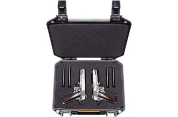 Image of Pelican VAULT V200 Case, Medium Pistol, 14x10x5.5 inch Internal, 15.41x13.08x6.16 inch External Dimension, Black, VCV200-0000-BLK