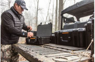 Image of Pelican VAULT V200 Case, Medium Pistol, 14x10x5.5 inch Internal, 15.41x13.08x6.16 inch External Dimension, Black, VCV200-0000-BLK