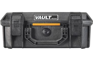 Image of Pelican VAULT V200 Case, Medium Pistol, 14x10x5.5 inch Internal, 15.41x13.08x6.16 inch External Dimension, Black, VCV200-0000-BLK