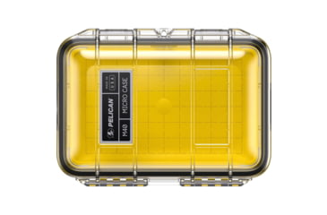 Image of Pelican Waterproof M40 Micro Case, Yellow/Clear, 1410361