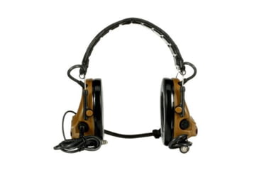 Image of PELTOR 3M PELTOR ComTac V Headset, Foldable, Dual Lead, Standard Dynamic Mic, NATO Wiring, Coyote Brown, MT20H682FB-19 CY