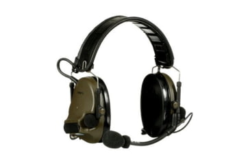 Image of PELTOR 3M PELTOR ComTac V Headset, Foldable, Dual Lead, Standard Dynamic Mic, NATO Wiring, O.D. Green, MT20H682FB-19 GN