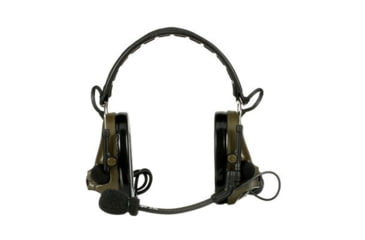 Image of PELTOR 3M PELTOR ComTac V Headset, Foldable, Dual Lead, Standard Dynamic Mic, NATO Wiring, O.D. Green, MT20H682FB-19 GN