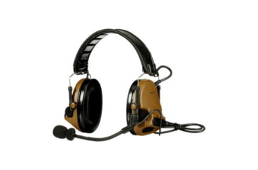 Image of PELTOR 3M PELTOR ComTac V Headset, Foldable, Single Lead, Standard Dynamic Mic, NATO Wiring, Coyote Brown, MT20H682FB-47 CY
