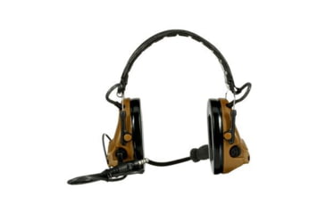 Image of PELTOR 3M PELTOR ComTac V Headset, Foldable, Single Lead, Standard Dynamic Mic, NATO Wiring, Coyote Brown, MT20H682FB-47 CY