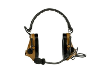 Image of PELTOR 3M PELTOR ComTac V Headset, Foldable, Single Lead, Standard Dynamic Mic, NATO Wiring, Coyote Brown, MT20H682FB-47 CY