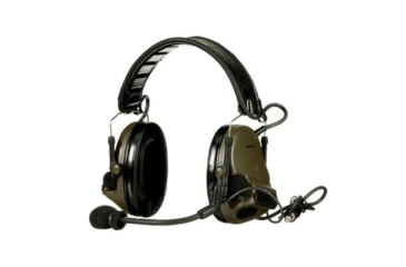 Image of PELTOR 3M PELTOR ComTac V Headset, Foldable, Single Lead, Standard Dynamic Mic, NATO Wiring, O.D. Green, MT20H682FB-47 GN