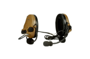 Image of PELTOR 3M PELTOR ComTac V Headset, Neckband, Single Lead, Standard Dynamic Mic, NATO Wiring, Coyote Brown, MT20H682BB-47 CY