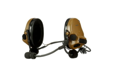 Image of PELTOR 3M PELTOR ComTac V Headset, Neckband, Single Lead, Standard Dynamic Mic, NATO Wiring, Coyote Brown, MT20H682BB-47 CY
