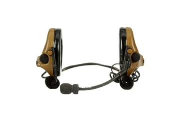 Image of PELTOR 3M PELTOR ComTac V Headset, Neckband, Single Lead, Standard Dynamic Mic, NATO Wiring, Coyote Brown, MT20H682BB-47 CY