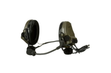 Image of PELTOR 3M PELTOR ComTac V Headset, Neckband, Single Lead, Standard Dynamic Mic, NATO Wiring, O.D. Green, MT20H682BB-47 GN