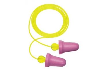 Image of Peltor No-Touch Foam Earplugs Corded,Pack of 4 P2001-CS