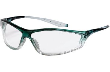 Image of Peltor Safety Glasses, Clear Lenses, Green Frame 96828