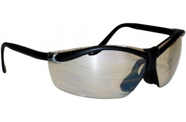 Image of Peltor Safety Glasses, Lt. Silver Mirror Lenses, Black Frame 96837