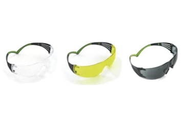Image of PELTOR Sport SecureFit 400 Eye Protection, 3Pack Clear,Amber,Grey Lenses, Anti Fog, Clear, SF400-P3PK-6