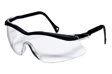 Image of Peltor Tekk Protection Sports-Inspired Safety Eyewear,Wraparound Design,Black Frame, Clear Lens,Case of 10 90970-00001T