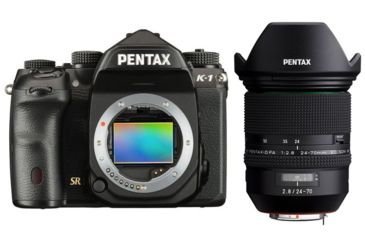 Image of Pentax K-1 DSLR Camera Body Only 36.4 Megapixel, Black 19568 W/ HD PENTAX-D FA 24-70mm F2.8 ED SDM WR