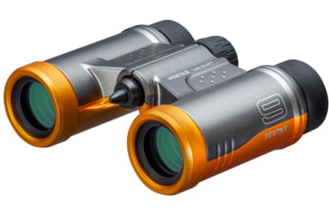 Image of Pentax UD 9 X 21mm Black Compact Roof Prism Binoculars, Grey Orange, Medium, 61814