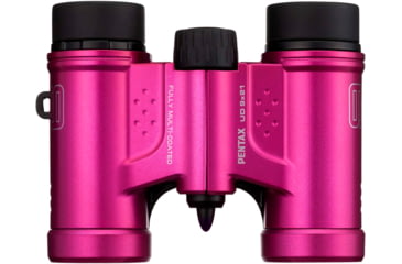 Image of Pentax UD 9 X 21mm Black Compact Roof Prism Binoculars, Pink, Medium, 61815
