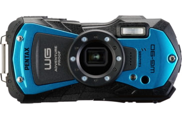 Image of Pentax WG-90 Camera, Blue, Compact, 02145