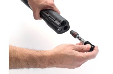 Image of PepperBall LifeLite OpticsPlanet Kit, LifeLight Launcher, 350 Lumen LED, 15 Inert Practice Projectiles, 2 x CR123A Batteries, Lanyard, Black, 705-01-0283