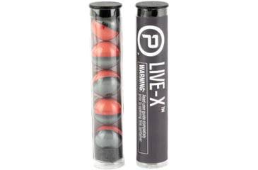 Image of PepperBall Live X Pava Projectiles for TCP Launcher, .68 Caliber, 5.0 percent, 0.9 Size, Water Proof, 10-Pack, Black, 104-81-0354