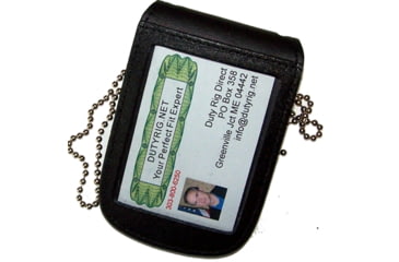 Image of Double ID Neck Holder w/ Velcro Closure &amp; Chain - 2.50''x3.25''