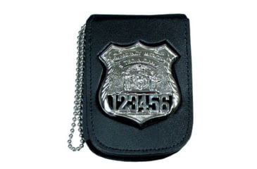 Image of Recessed Badge &amp; ID Neck Holder w/ Chain - 2.75''x4.50''