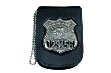 Image of Recessed Badge &amp; ID Neck Holder w/ Chain - 3.00''x4.50''
