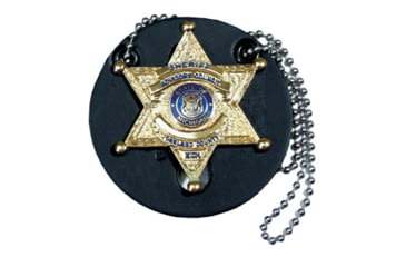 Image of Round Universal Badge Holder w/ Chain