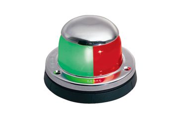 Image of Perko Bi-Color Bow Light Horizontal Mount Chrome Plated MADE IN THE USA 12V 39210