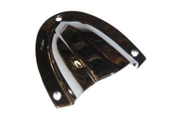 Image of Perko Clam Shell Ventilator - Chrome Plated Brass - 4" x 3-3/4" 55827