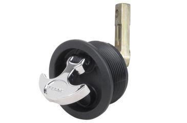 Image of Perko Flush Mount Latch - Straight Cam Bar - 2.5" Hole - Black 55840