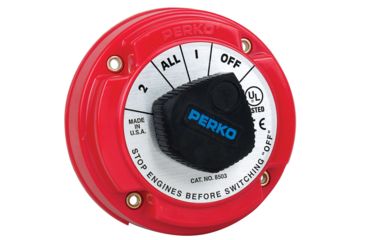 Image of Perko Medium Duty Battery Selector Switch w/Alternator Field Disconnect w/o Key Lock 8503DP 33116