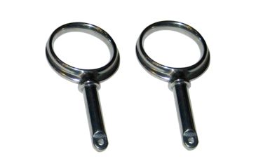 Image of Perko Round Type Rowlock Horns - Chrome Plated Zinc 55846