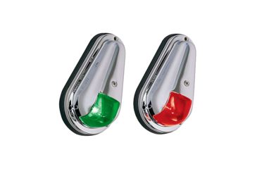 Image of Perko Vertical Mount Side Lights Chrome Plated Brass MADE IN THE USA 12V 39209