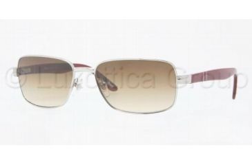 Image of Persol PO2347S Sunglasses 918/51-5516 - Silver Crystal Brown G