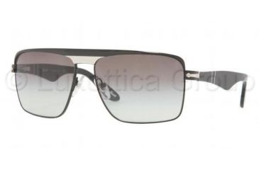 Image of Persol PO2363S Sunglasses 922/32-5914 - Black / Silver Frame, Crystal Gray Gradient Lenses