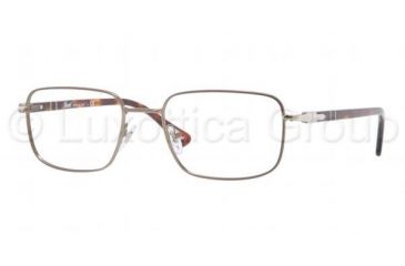 Image of Persol PO2418V Eyeglass Frames 1020-5519 - Matte Brown Frame