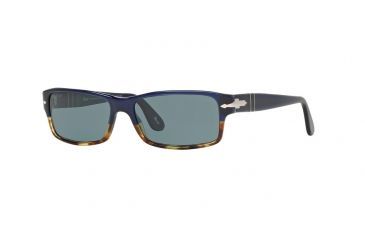 Image of Persol PO2747S Acetate Frame Classics Sunglasses, Havana/Blue Frame, Photopolar Blue Lenses,  955/4N-57
