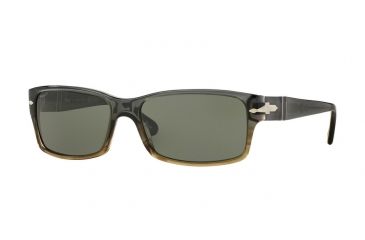 Image of Persol PO2803S Sunglasses 101258-58 - Grey Gradient Green Frame, Polar Green Lenses