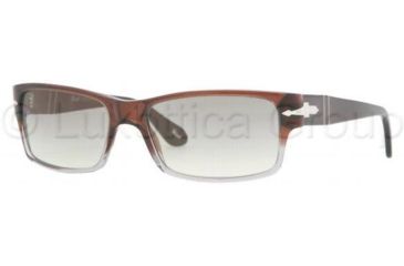 Image of Persol PO2803S Sunglasses 908/32-5516 - Brown Red Grad. Smoke Crystal Gray Gradient
