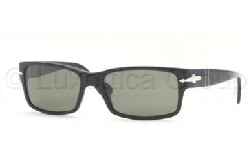 Image of Persol PO2803S Sunglasses 95/31-5516 - Black Crystal Green