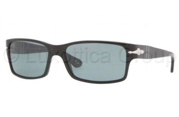 Image of Persol PO2803S Sunglasses 95/4N-5816 - Black Frame, Crystal Blue Photochromic Polarized Lenses
